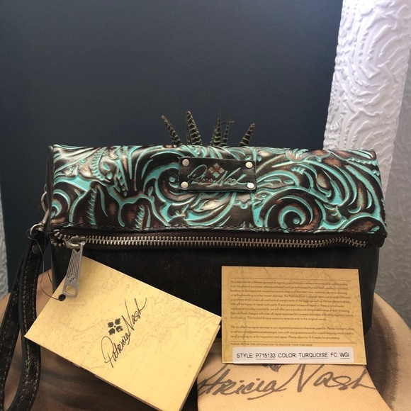 Patricia Nash Handbags - Patricia Nash Tooled Turquoise Wristlet